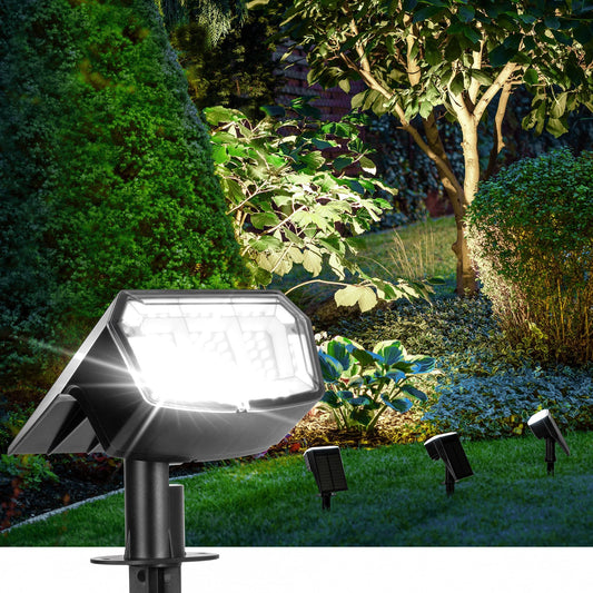 Rynx | Auderwin Spotlighter Outdoor Waterproof 10 Pack Ip65, 63 Led 3 Light Modes Spotlights For Yard Garden House Garage Path