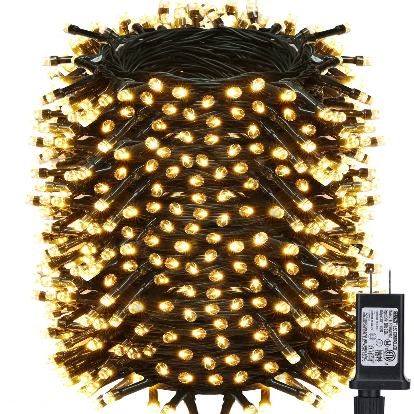 Rynx | Toodour Christmas Lights Outdoor, 213Ft 600 Led Christmas String Lights, 8 Modes, Timer, Waterproof Christmas Fairy Lights For Home Garden Patio Wedding Party Tree Christmas Decorations - Warm White