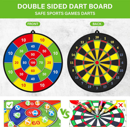 RYNX | Large Double-Sided Dartboard For Kids – Play, Learn And Relax