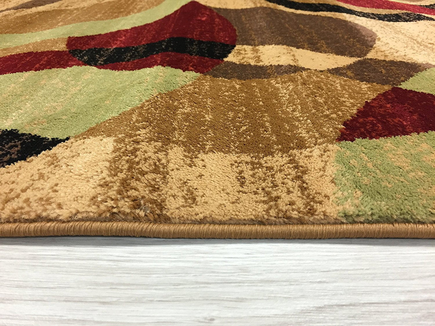 Rynx | CircleHaven Luxe Rug | Multicolored Circles | Soft & Easy to Care For | Living Room & Bedroom