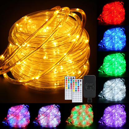 Rynx | Starryever 66Ft 200Led Rgb Color Changing Outdoor Rope Light With Remote - 30 Colors + Warm White