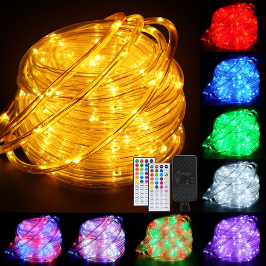 Rynx | Starryever 66Ft 200Led Rgb Color Changing Outdoor Rope Light With Remote - 30 Colors + Warm White