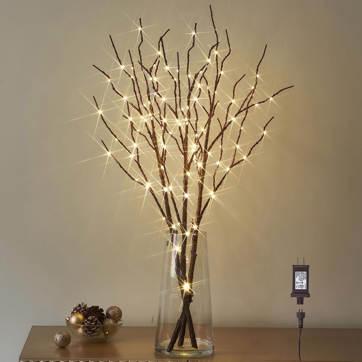 Rynx | Litbloom Illuminated Brown Willow Branches 30In 150 Led Plug In With Timer And Dimmer Tree Branch Lights With Warm White Lighting For Holiday Christmas Home Decoration