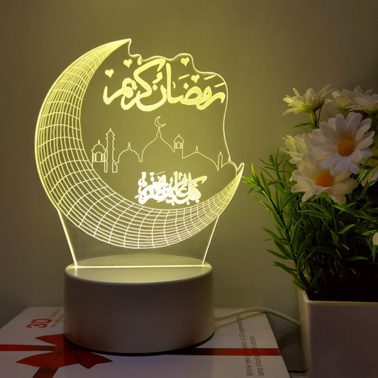 Rynx | MoonPalace - 3D Night Light with 7 Colors Touch Control