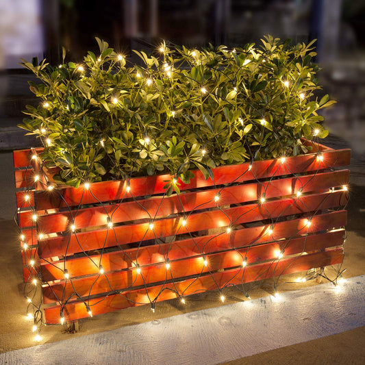 Rynx | Lomotech 150 Count Christmas Net Lights, 6Ft X 4Ft, Warm White, Waterproof, UL Certified