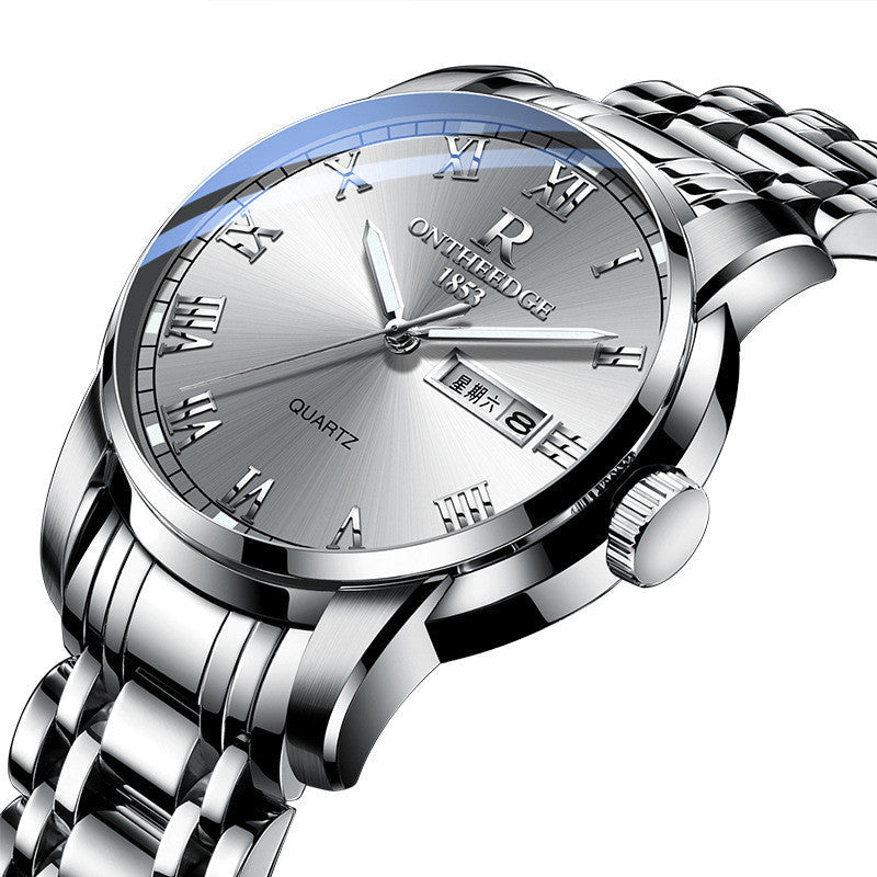 Rynx | Men's Three Hand Business Steel Watch Quartz Watch