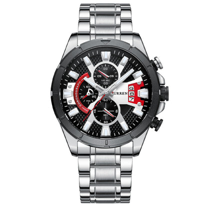 Rynx | Quartz watch with steel strap Watch calendar