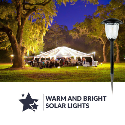 Rynx | Best Sunlight Solar Lamps 3000K LED Filament, 10X Brightness, Weather Resistant, 4-Pack, Black