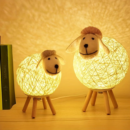 Rynx | SheepGlow - Charming Sheep-shaped USB Night Light, Dimmable and Adjustable