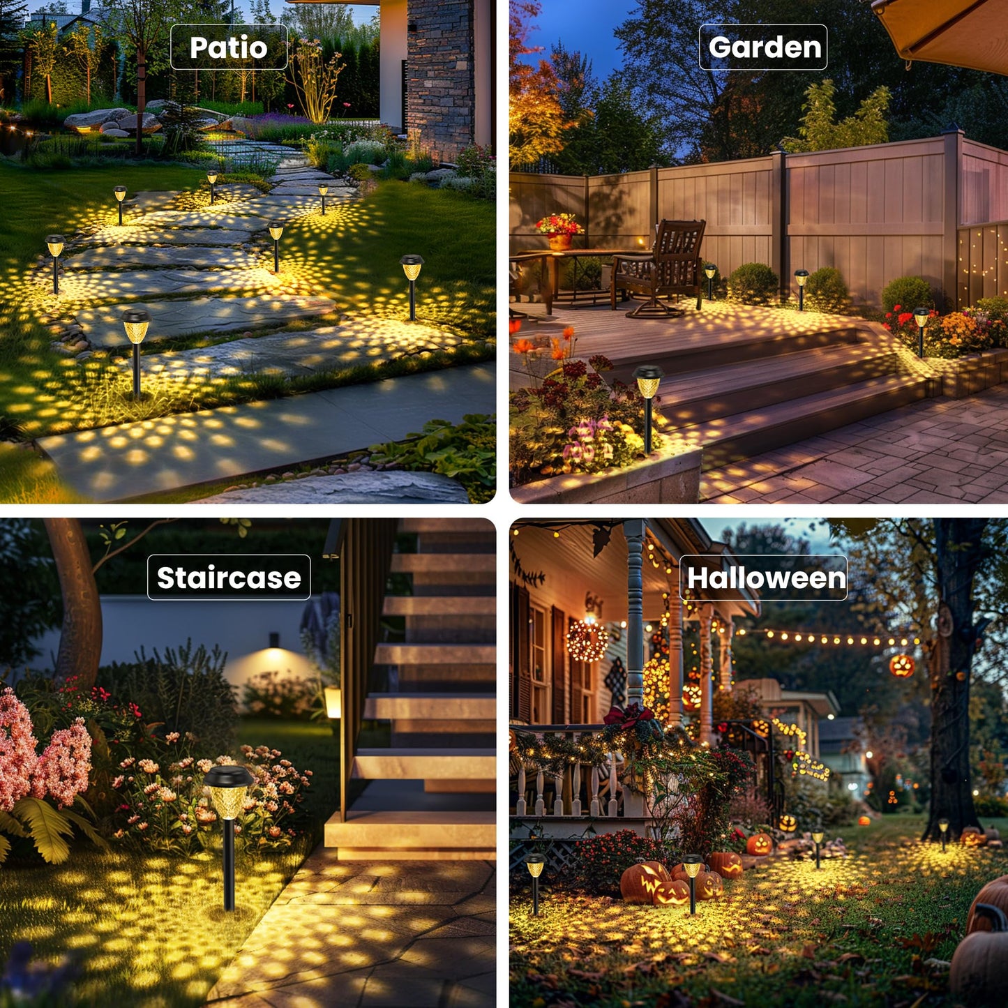 Rynx | Solpex 10 Pack Warm White Solar Light - Waterproof Outdoor Garden Pathway Lighting