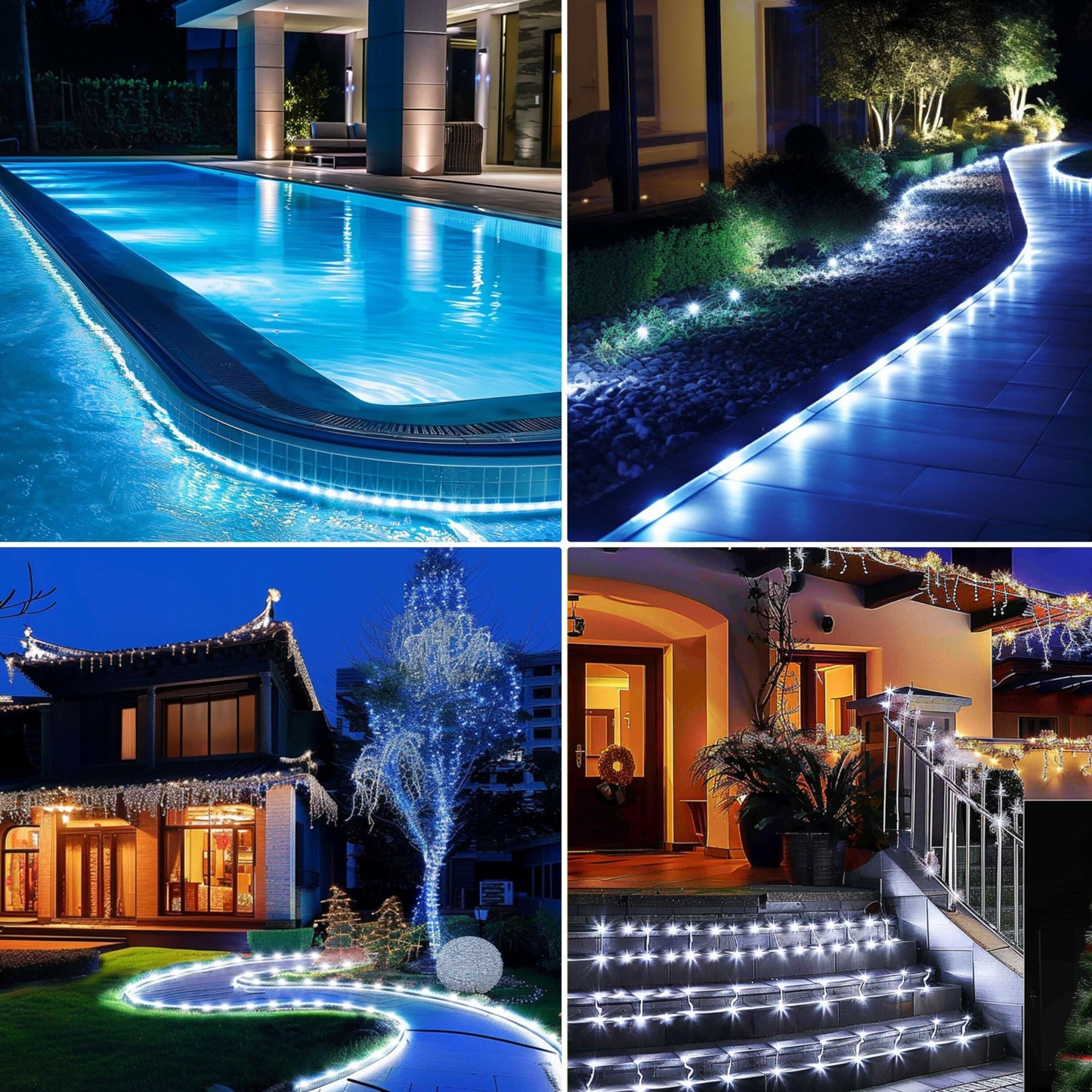 Rynx | Kushopfast 149Ft Soltau Light, 1500 Led Cold White, 8 Modes, Waterproof For Outdoor Indoor