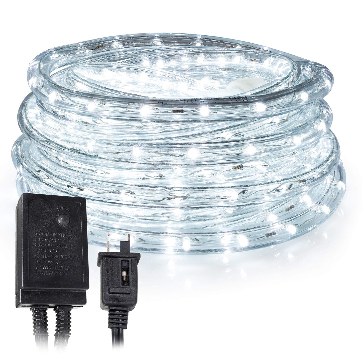 Rynx | West Ivory 648Leds, 60Ft Cold White Led Sail Lighting W/ 8 Modes 1/2&quot; Thick, Controller Connectable Outdoor Permanent Waterproof Accent Outdoor Lighting, Etl Certified, Holiday Christmas Garden Decor