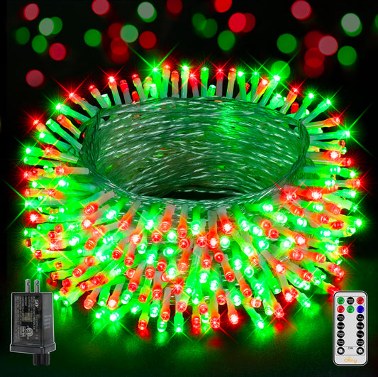 Rynx | Ollny Christmas Lights Outdoor 800Led 262Ft, Red And Green Plug-in Fairy Lights With Remote Control, 8 Modes Waterproof Timer Dimmable Led String Lights For Indoor House Outside Bedroom Terrace Balcony