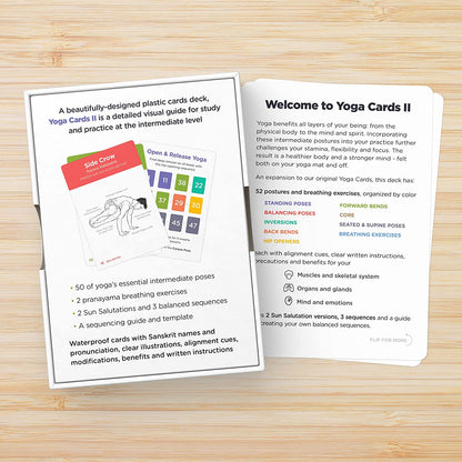 Rynx | WorkoutLabs Yoga Cards II – Intermediate: Professional Visual Study, Class Sequencing & Practice Guide Vol.2 · Plastic Yoga Flashcards/Yoga Deck with Sanskrit