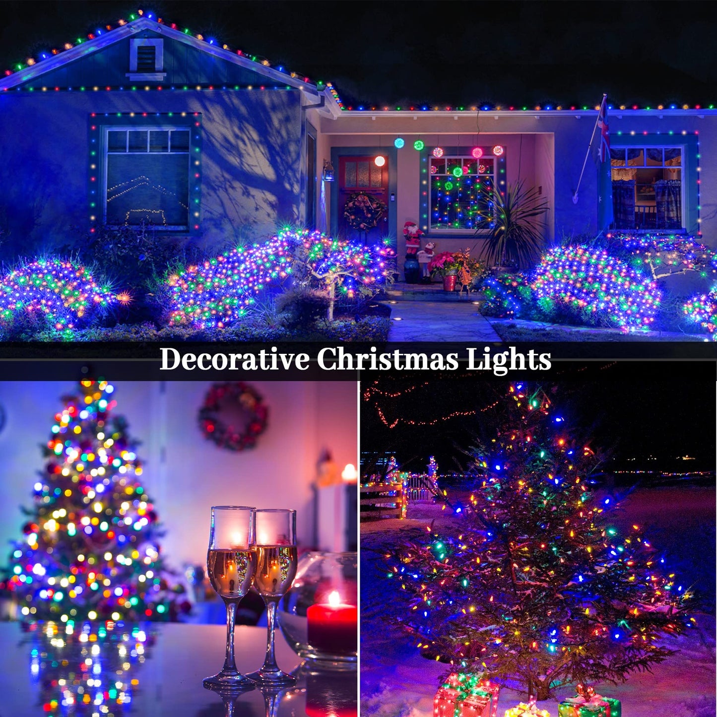 Rynx | Eueasy 1000 Led Christmas Lights, 344Ft Waterproof Fairy Light String With Remote Control, 8 Modes For Holiday Decorations