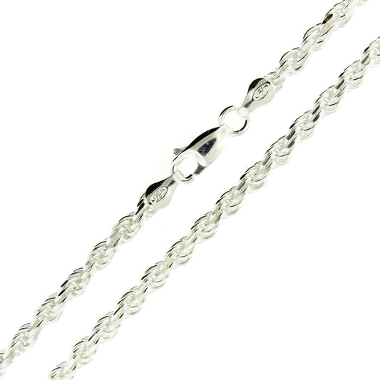 Rynx | 925 Sterling Silver Diamond Cut Rope Chain 1.5mm
