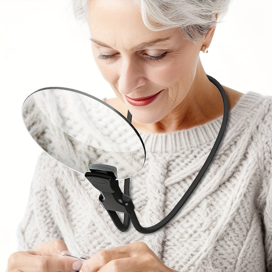 Rynx | 5X Magnifying Glass Pro – Hands-Free Adjustable Neckwear Magnifier for Seniors and Low Vision – Perfect for Reading, Sewing, Crafting, and Inspection