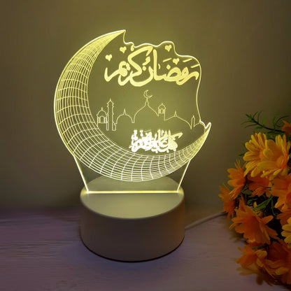 Rynx | MoonPalace - 3D Night Light with 7 Colors Touch Control