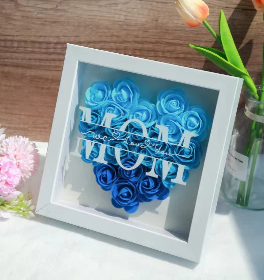 Rynx | Personal Flower Heart with Name – Unique Gift for Mother's Day