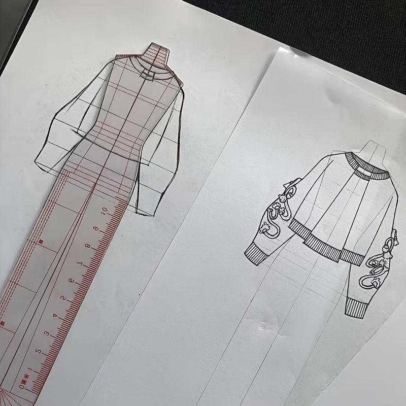 Rynx | Fashion Designer's Acrylic Sketch Line - Ultimate Guide for Human Figures and Clothing Designs