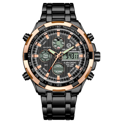 Rynx | Men's Calendar Alloy Sports Multi-function Watch