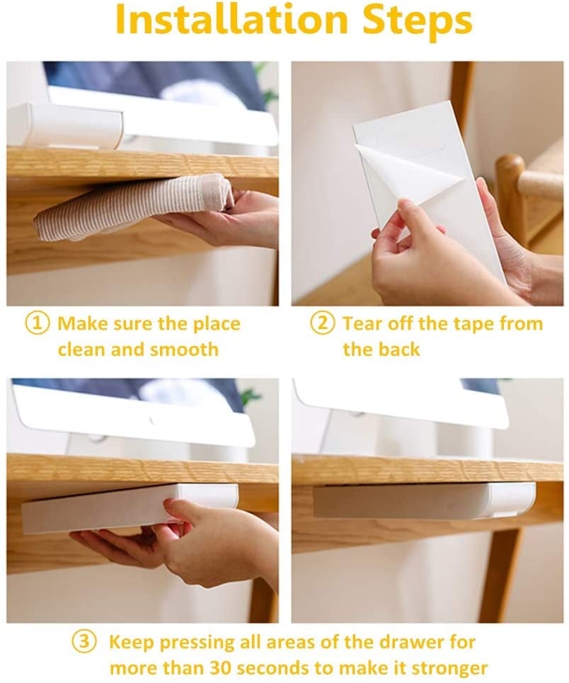 Rynx | Invisible drawer under the desk – Slim, hidden storage for workspace organization