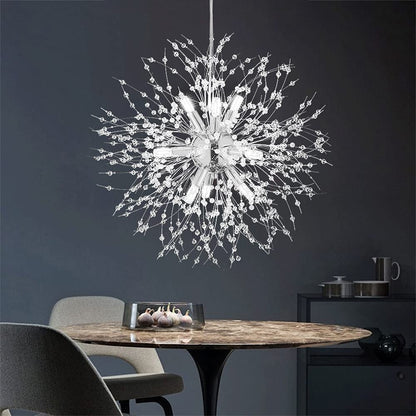 Rynx | Crystal Fireworks Pendant Light Chrome