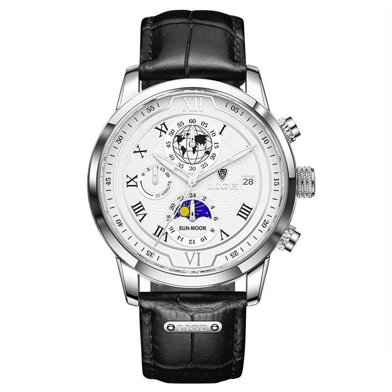 Rynx | Men's Quartz Watch Moon Phase Function