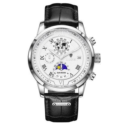 Rynx | Men's Quartz Watch Moon Phase Function