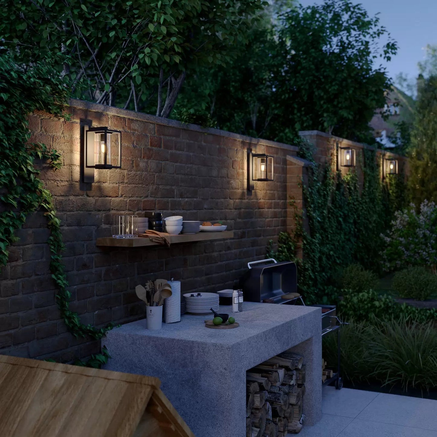 Rynx | LumiGlow – Modern industrial outdoor wall light