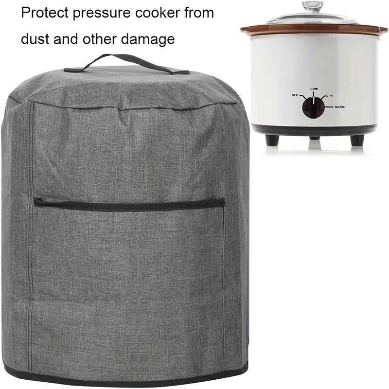 Rynx | Air Fryer Dust Cover – Waterproof Insulated Protective Bag with Pocket and Handle – Fits Electric Pressure Cooker, Air Fryer, Rice Cooker, Steamer – 38x38.7cm/14.96x15.24 Inch (Grey)