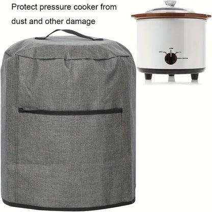 Rynx | Air Fryer Dust Cover – Waterproof Insulated Protective Bag with Pocket and Handle – Fits Electric Pressure Cooker, Air Fryer, Rice Cooker, Steamer – 38x38.7cm/14.96x15.24 Inch (Grey)