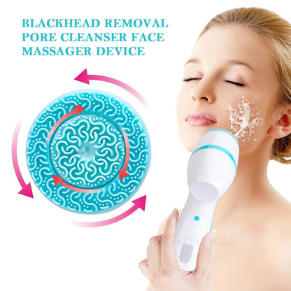Rynx | 3-in-1 Sonic Rotating Facial Cleansing Brush: Waterproof, Rechargeable & Deep Cleaning Spa System