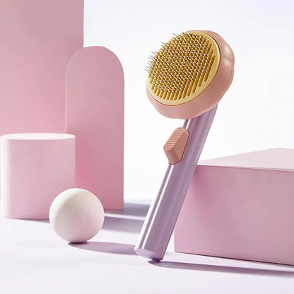 Rynx | Self-cleaning pet brush for cats and dogs - Removes loose undercoat and tangles