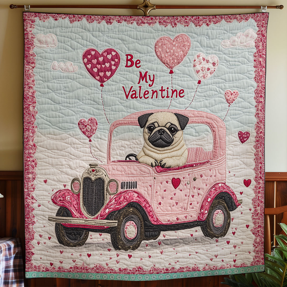 Rynx | Pug Heart Quilt