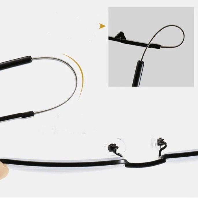 Rynx | Titanium Progressive Distance and Near Range Dual-Use Reading Glasses