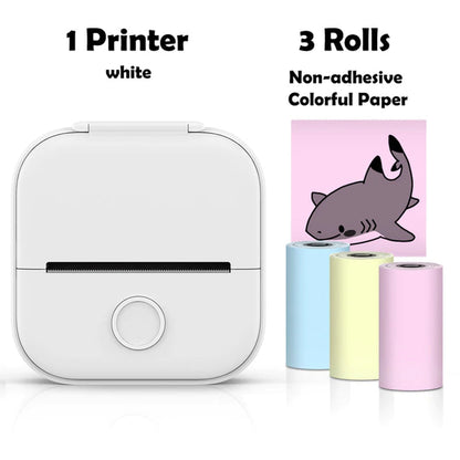 Rynx | T02 Portable Mini Wireless Thermal Pocket Printer Self-Adhesive Stickers Used for DIY, Journal Stickers Portable Printer