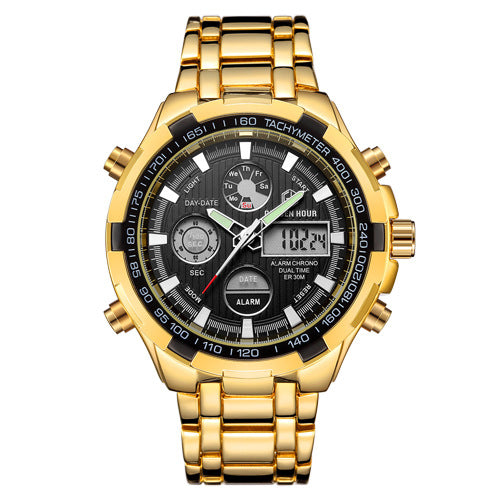 Rynx | Men's Calendar Alloy Sports Multi-function Watch