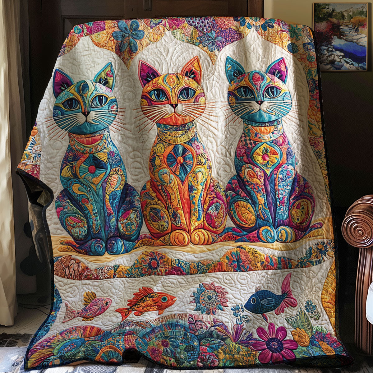 Rynx | Meow Mosaic Quilt