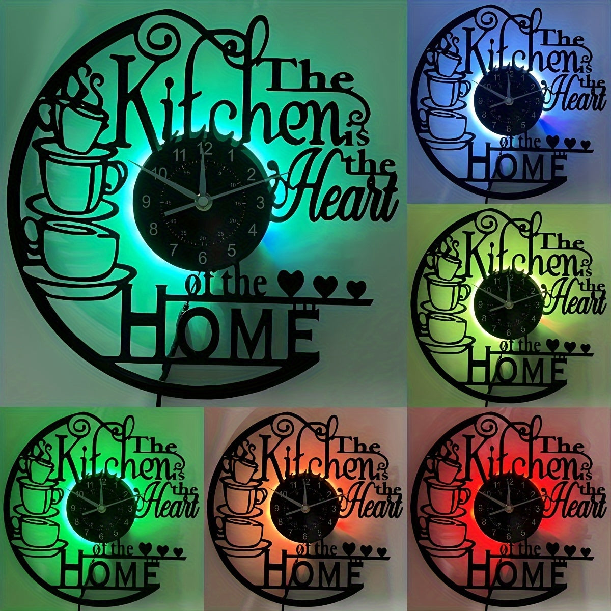 Rynx | Vinyl Record Wall Clock - Silent Clock for Living Room, Bedroom, and Kitchen