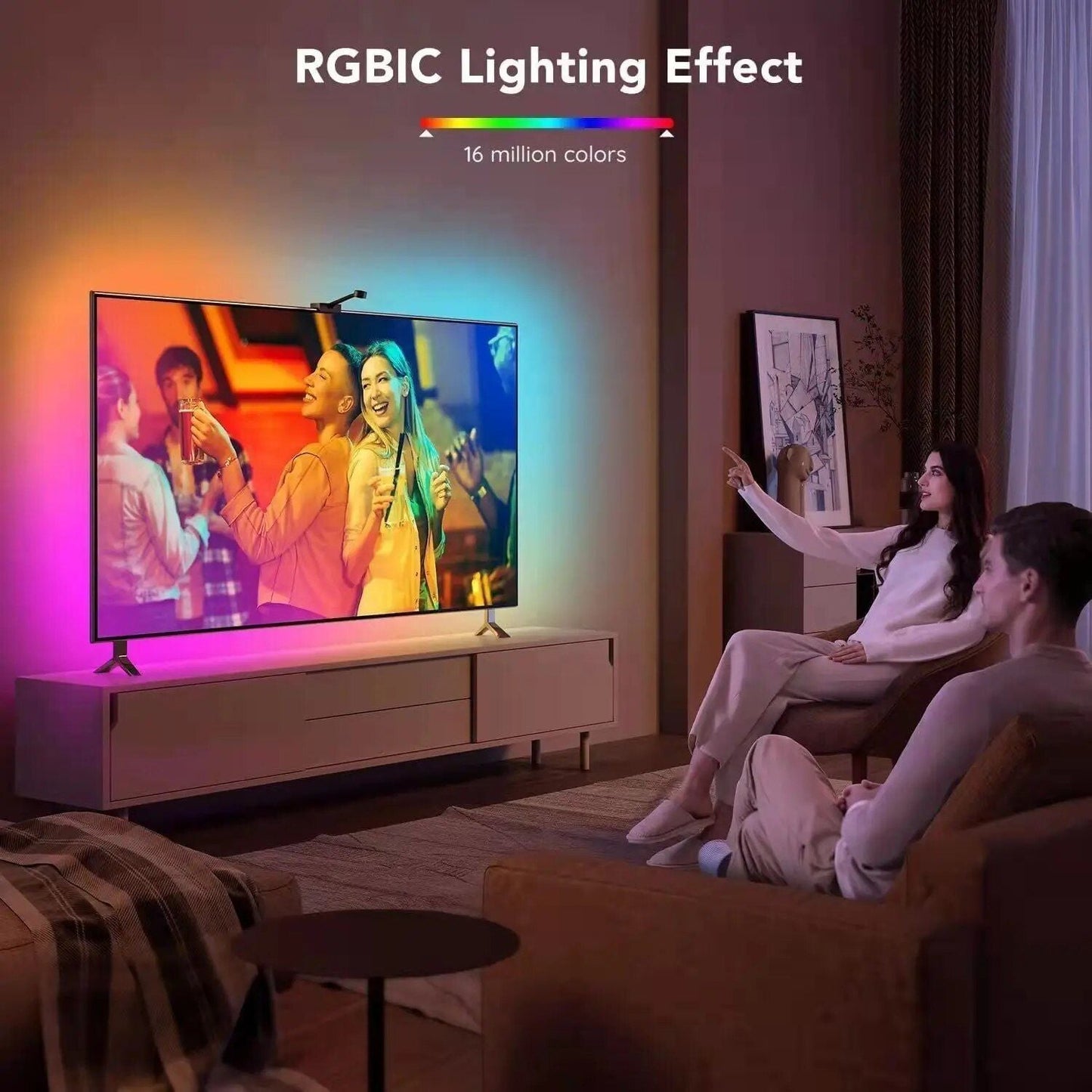 Rynx | 4K HDMI-Compatible Smart LED TV Backlight Strip with Color Sync and App Control