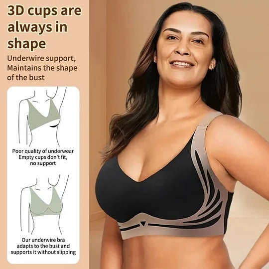RYNX | Curvafit Super Collection Bra | Wireless Push-Up Bra | No More Sagging Breasts