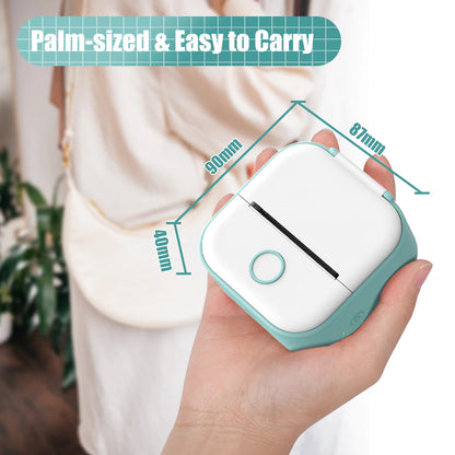 Rynx | T02 Portable Mini Wireless Thermal Pocket Printer Self-Adhesive Stickers Used for DIY, Journal Stickers Portable Printer