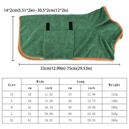 Rynx | Dog Microfiber Bathrobe Towel