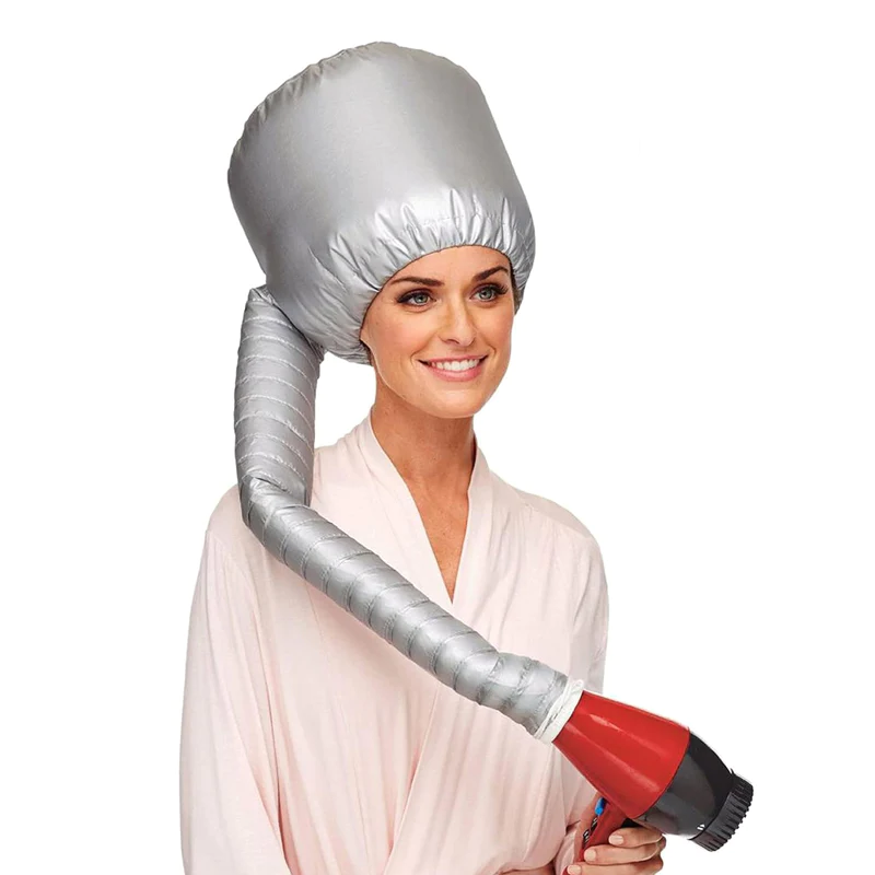 RYNX | Net Plopping Cap For Drying Curly Hair Diffuser cap silver