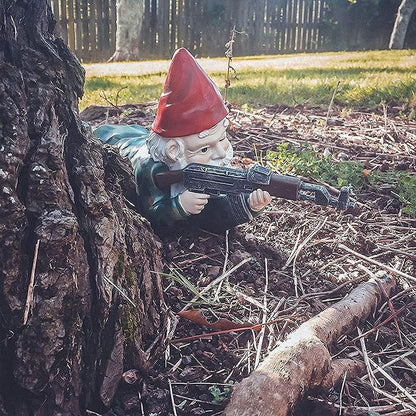 Rynx | Military Garden Gnome with Camouflage Uniform