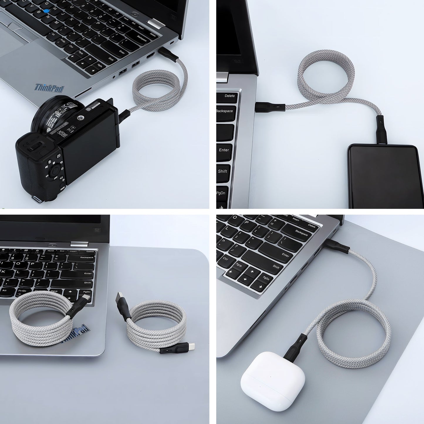 RYNX | Tangle-free magnetic charging cable: Strong magnet and fast charging