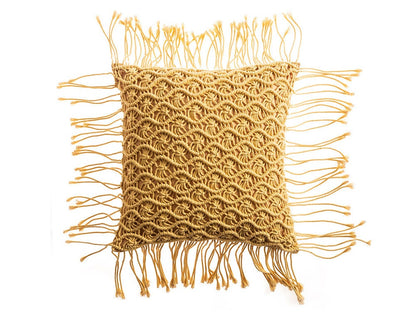 Rynx | Macrame Tassel Pillow Cover, Handmade Pillow Cover