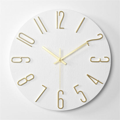 RYNX | Glowtech – Modern Plastic Wall Clock White gold
