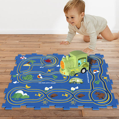 Rynx | Puzzle toy for children with rail vehicles